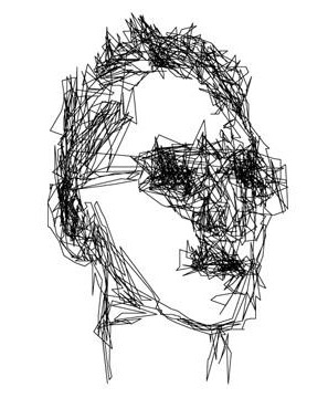 Портрет, нарисованный «силой мысли» Джошема Хендрикса.