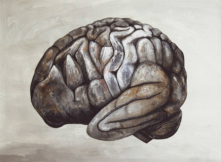 Жюльет Влес, Мозг-камень, живопись. Франция