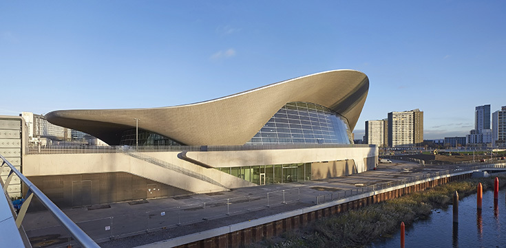 Центр водных видов спорта в Лондоне. Zaha Hadid Architects, 2014