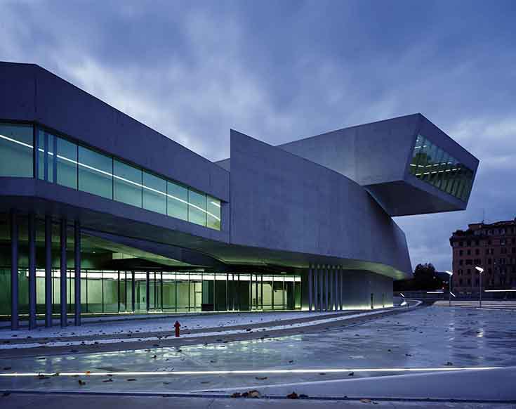 Музей искусства XXI века MAXXI в Риме, Zaha Hadid Architects, 2010