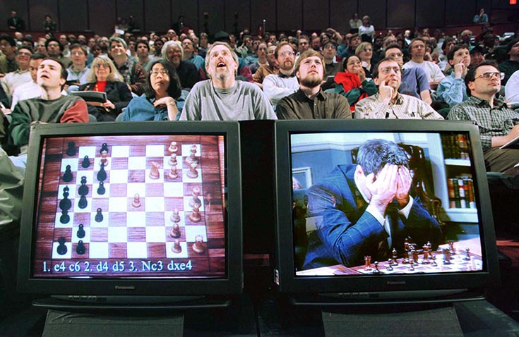 Победа компьютера Deep Blue над Гарри Каспаровым в шахматы в 1997 году