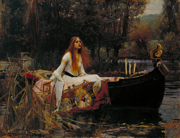 Джон Уильям Уотерхаус "Леди Шалотт", 1888