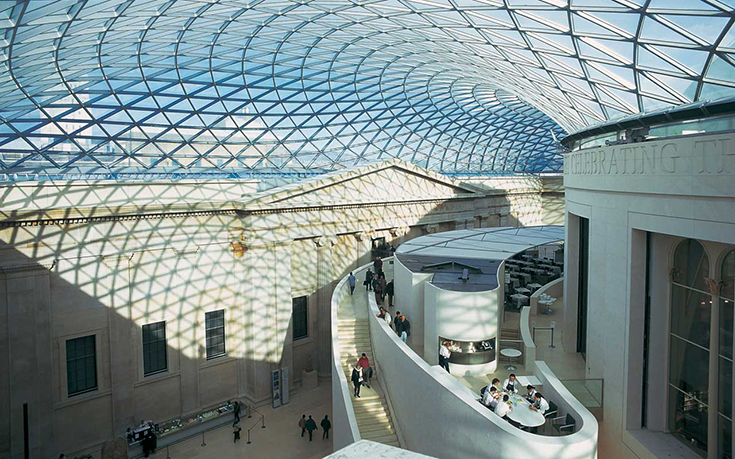 Большой двор Британского музея. Архитектор Норман Фостер, 1994-2000