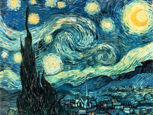 Ван Гог "Звездная ночь", 1889