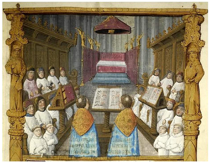 Обучение певчих в Средневековье